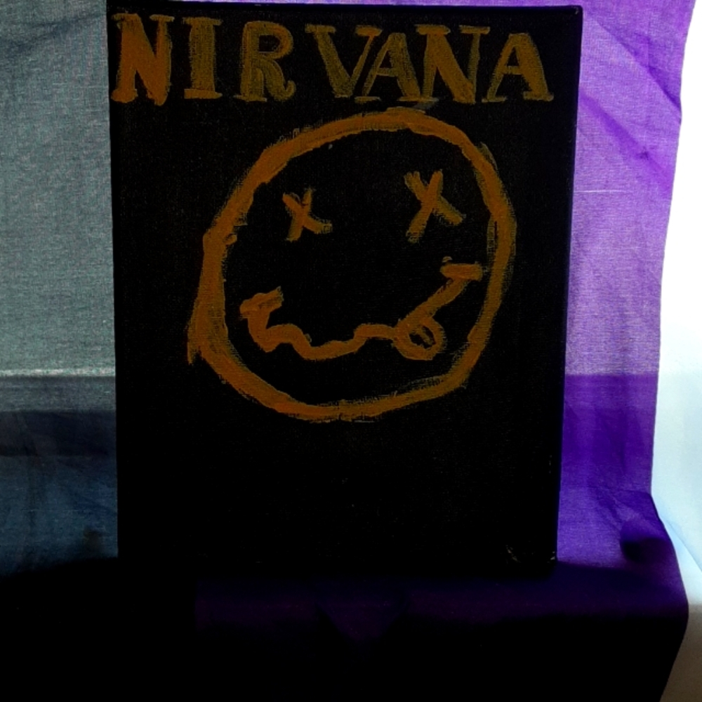 Hand-painted Nirvana canvas